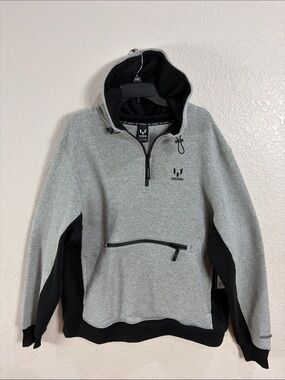 MESSI Collection ,Size XXL,Grey & Black Hooded Pullover